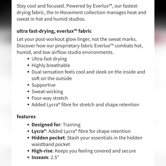 Lululemon In Motion Short 2.5 Size 8 - Picture 7 of 11